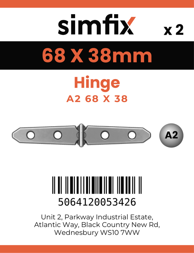 Simfix product label - 8568A268038-D
