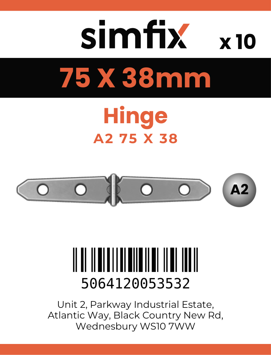 Simfix product label - 8572A275038-T
