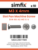 Simfix product label - 85A203004-D