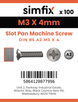 Simfix product label - 85A203004-T