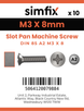 Simfix product label - 85A203008-D