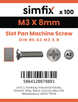 Simfix product label - 85A203008-T