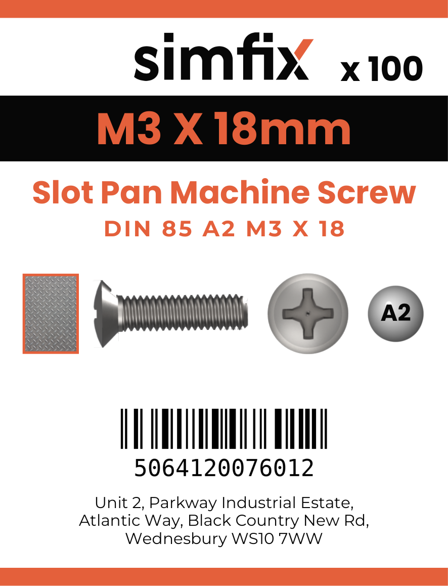 Simfix product label - 85A203018-T