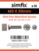 Simfix product label - 85A203030-D