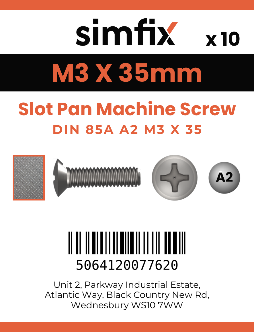 Simfix product label - 85A203035-D