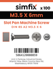 Simfix product label - 85A2035006-T