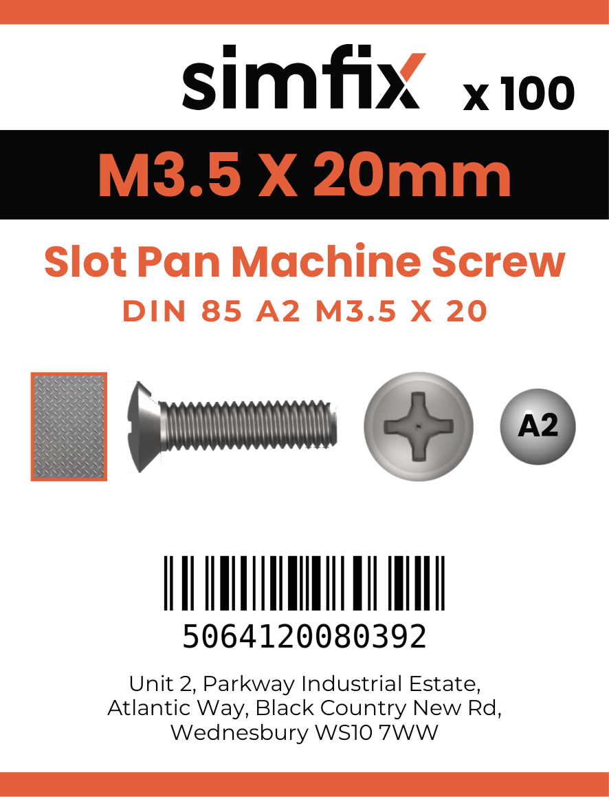 Simfix product label - 85A2035020-T