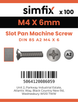 Simfix product label - 85A204006-T