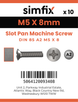Simfix product label - 85A205008-D
