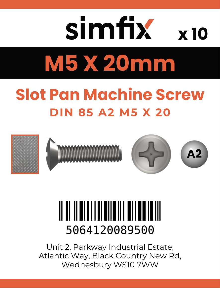 Simfix product label - 85A205020-D