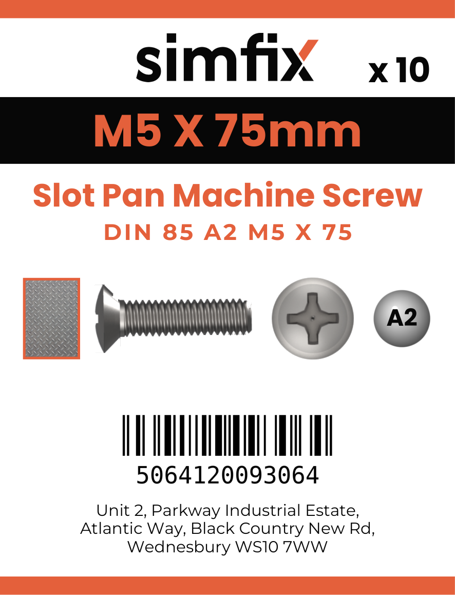 Simfix product label - 85A205075-D
