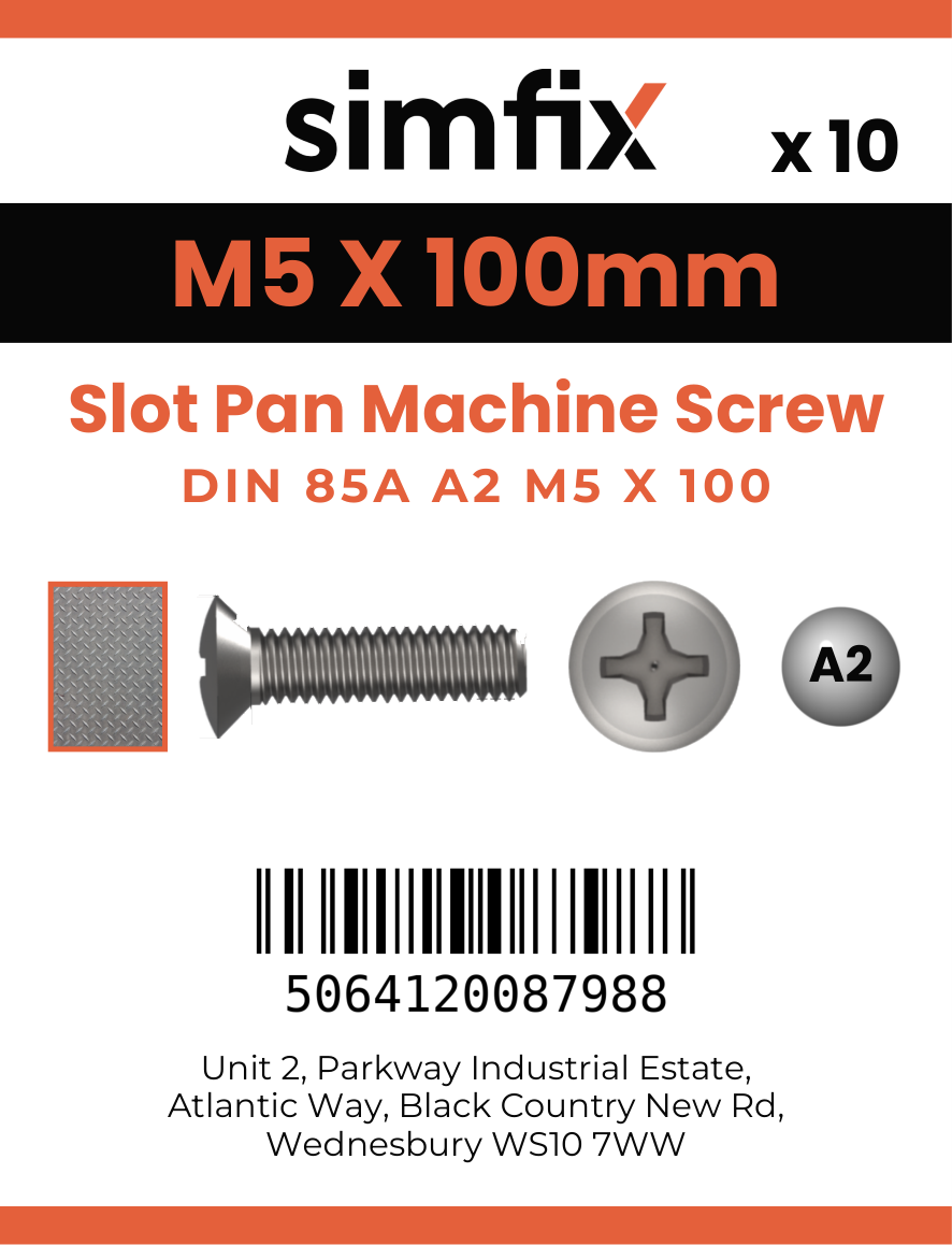 Simfix product label - 85A205100-D
