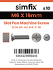Simfix product label - 85A206016-D