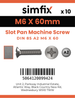 Simfix product label - 85A206060-D