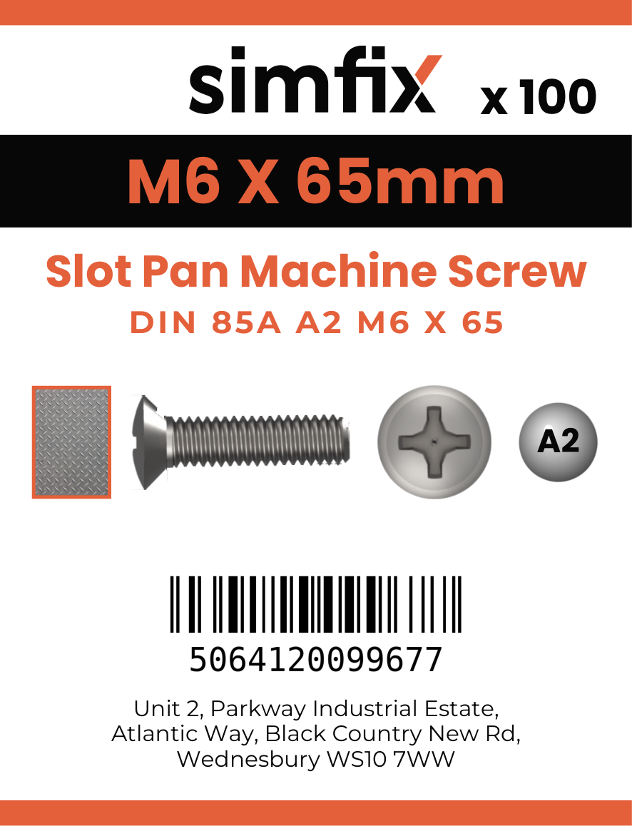 Simfix product label - 85A206065-T