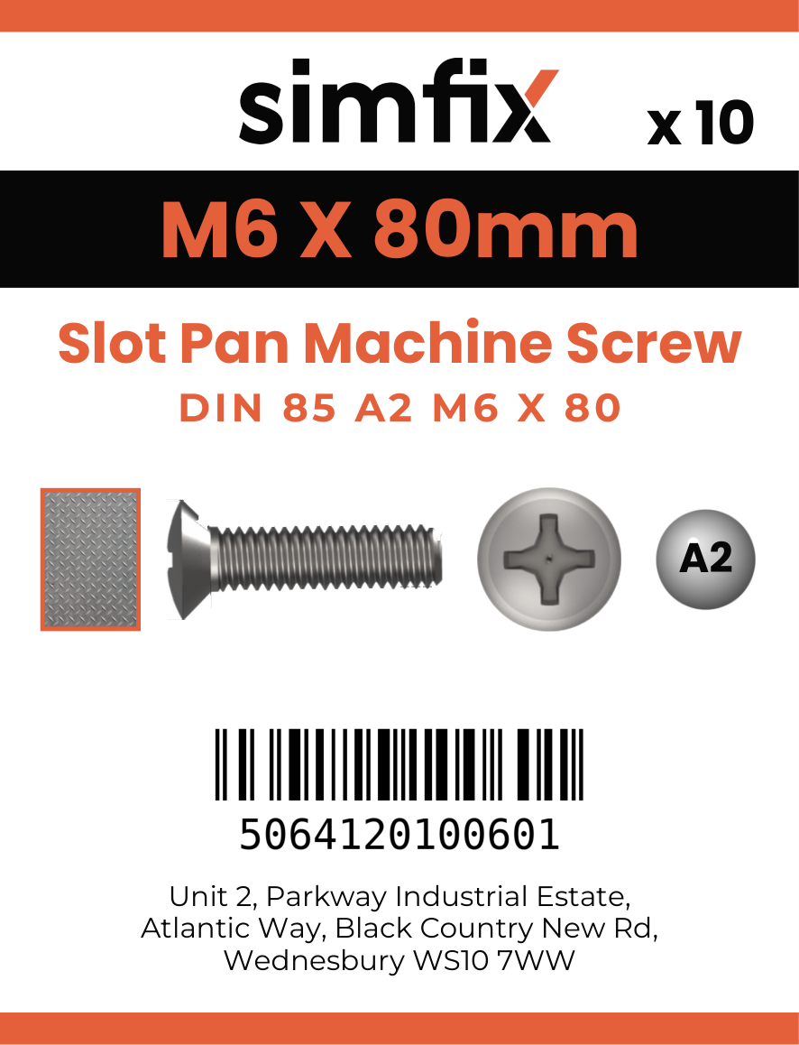 Simfix product label - 85A206080-D