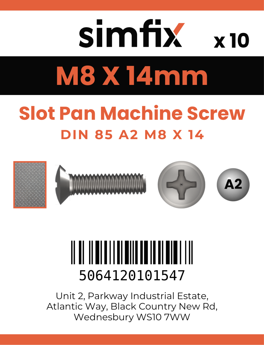 Simfix product label - 85A208014-D
