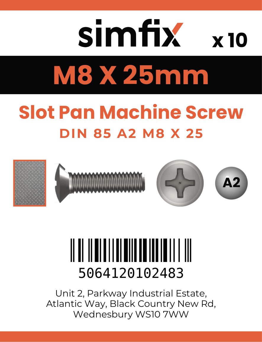 Simfix product label - 85A208025-D