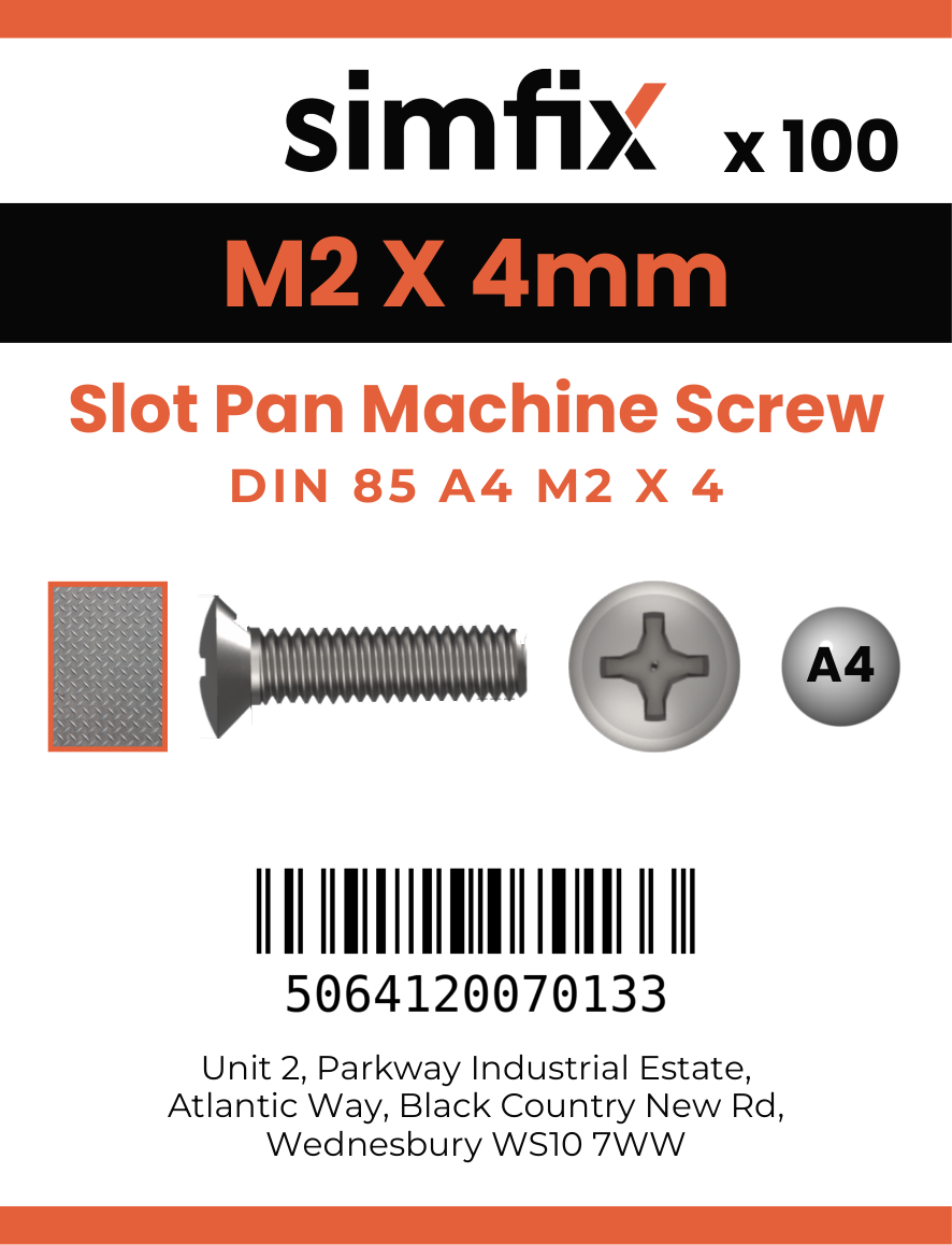 Simfix product label - 85A402004-T