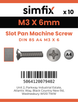 Simfix product label - 85A403006-D
