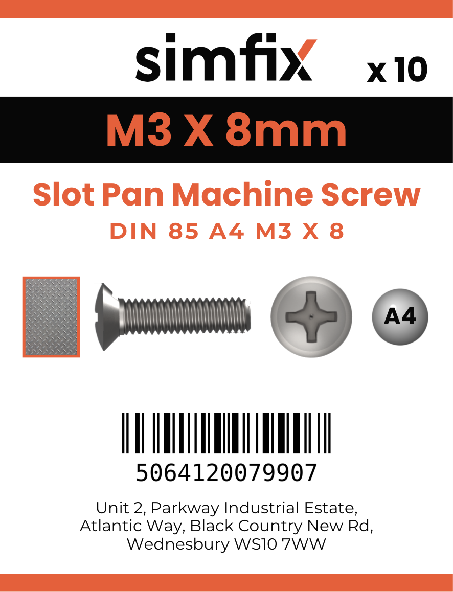 Simfix product label - 85A403008-D