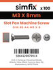 Simfix product label - 85A403008-T