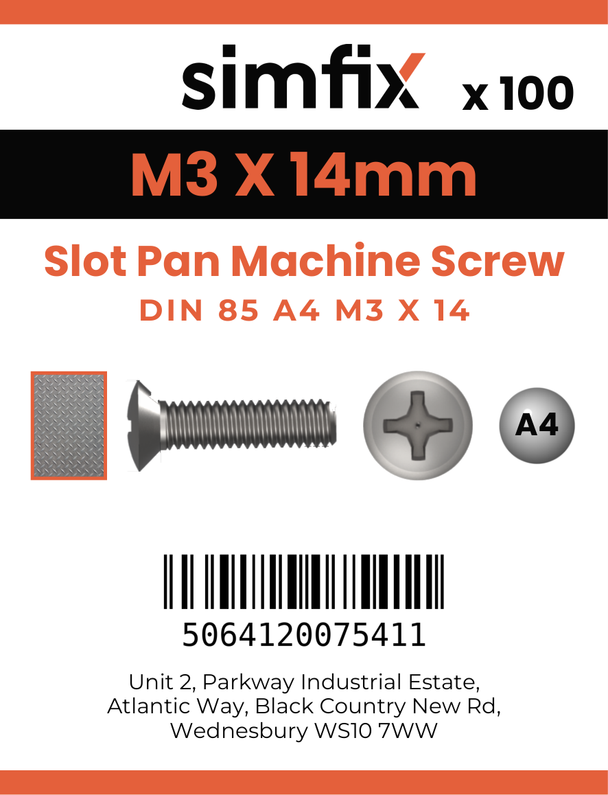 Simfix product label - 85A403014-T