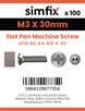 Simfix product label - 85A403030-T