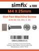 Simfix product label - 85A404025-T