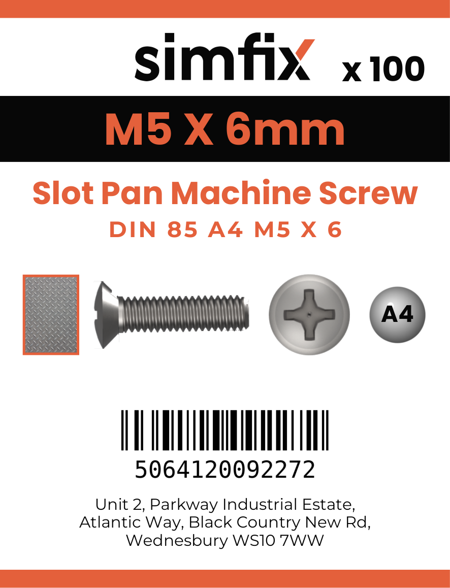 Simfix product label - 85A405006-T