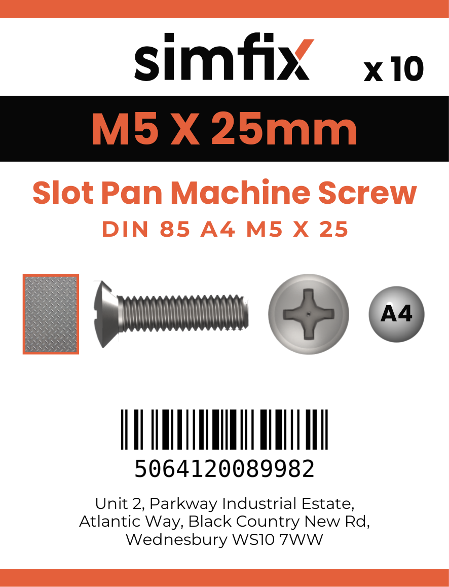 Simfix product label - 85A405025-D