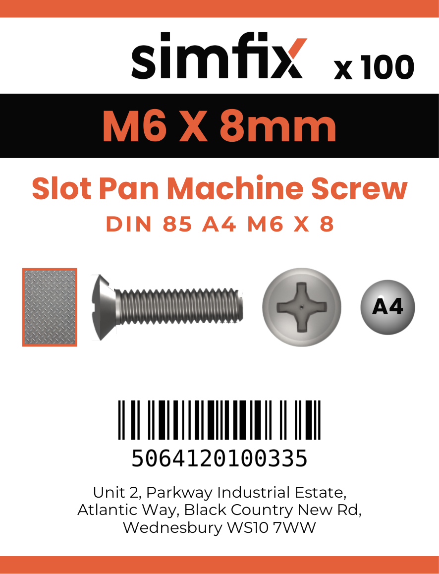 Simfix product label - 85A406008-T