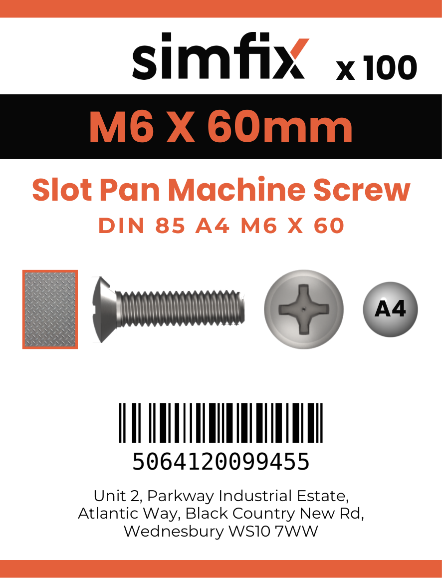 Simfix product label - 85A406060-T