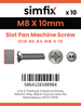 Simfix product label - 85A408010-D