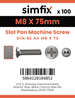 Simfix product label - 85A408075-T