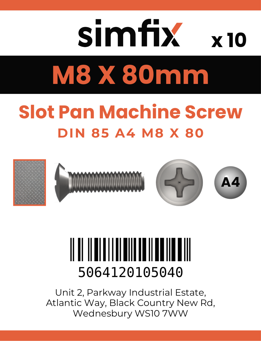 Simfix product label - 85A408080-D