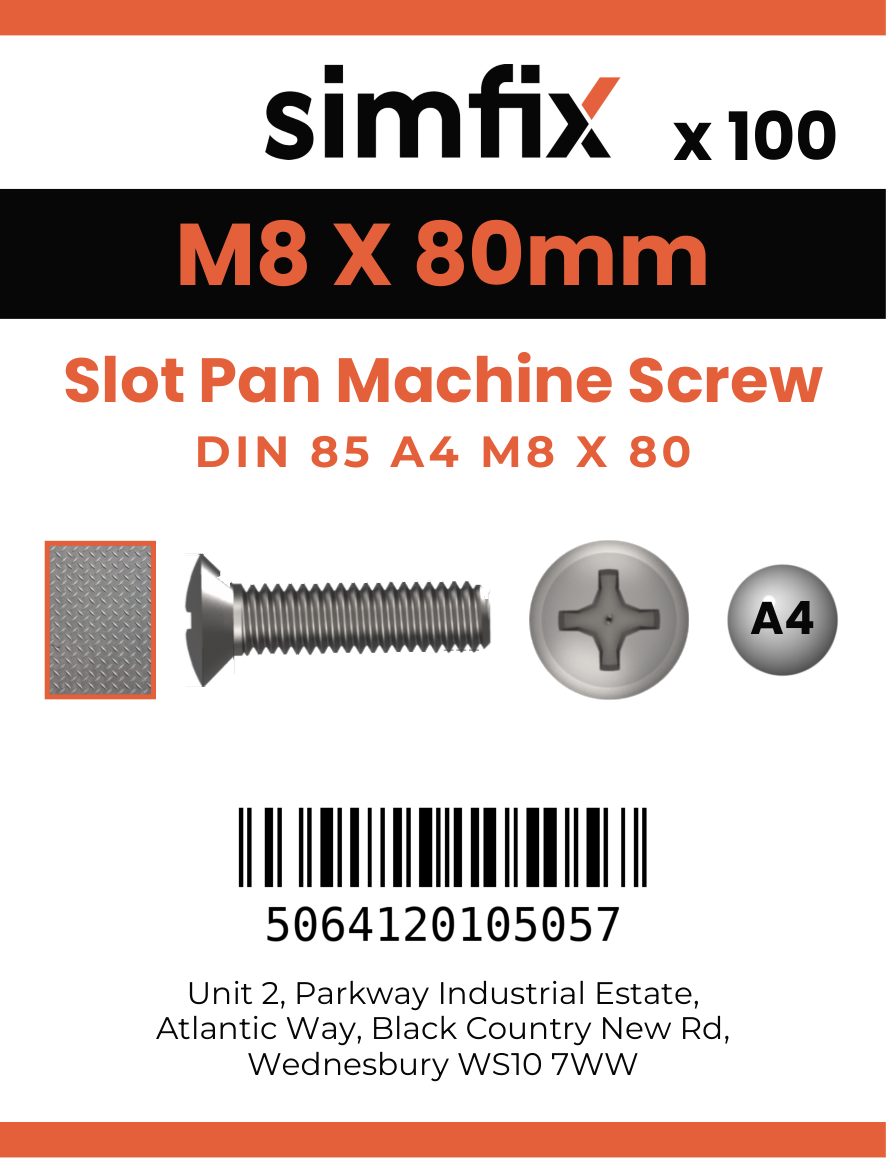 Simfix product label - 85A408080-T