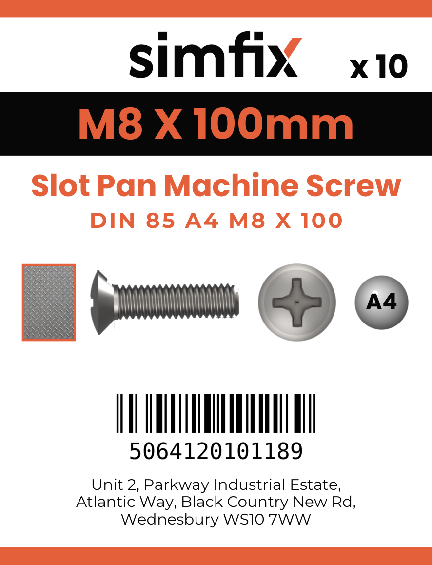 Simfix product label - 85A408100-D