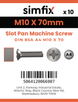 Simfix product label - 85A410070-D