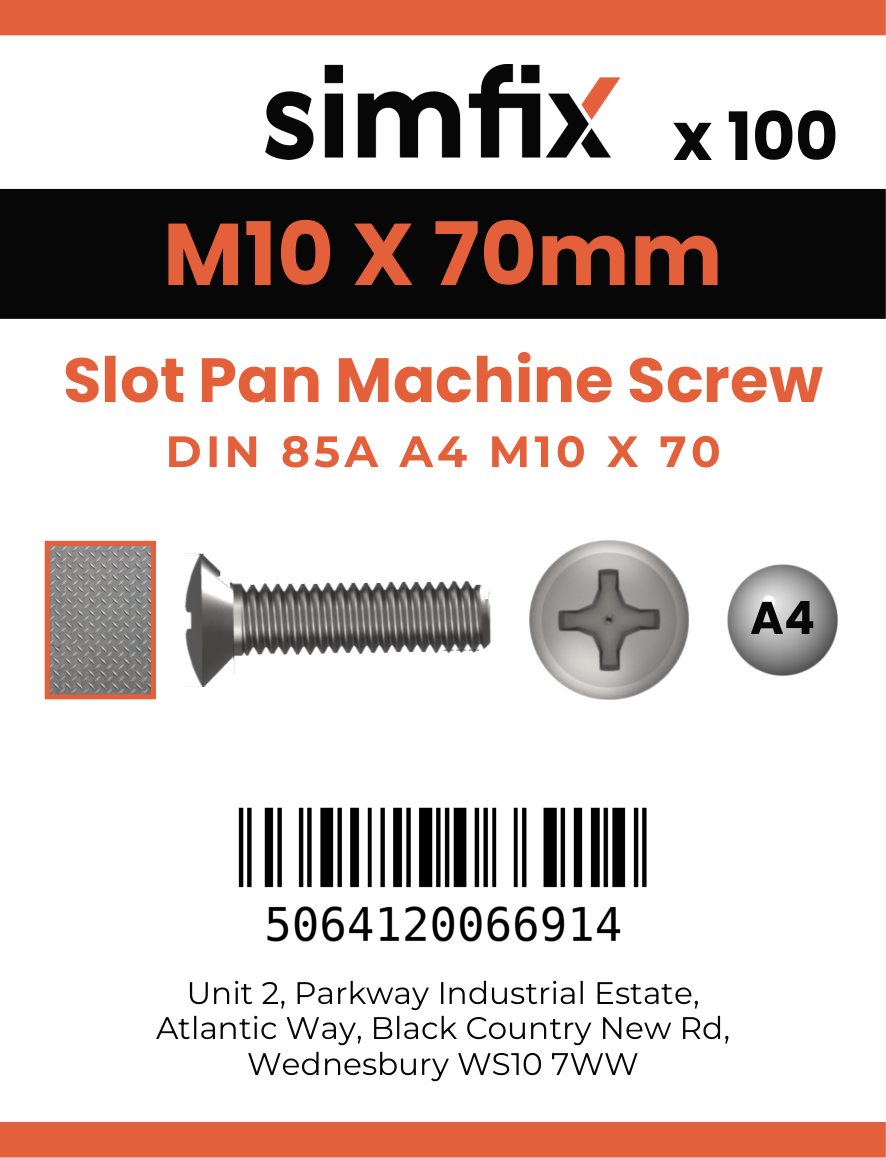 Simfix product label - 85A410070-T