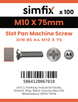 Simfix product label - 85A410075-T