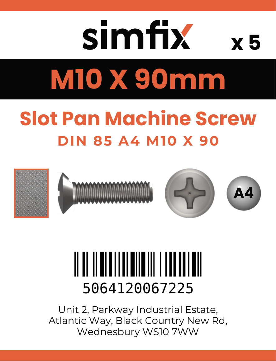 Simfix product label - 85A410090-D