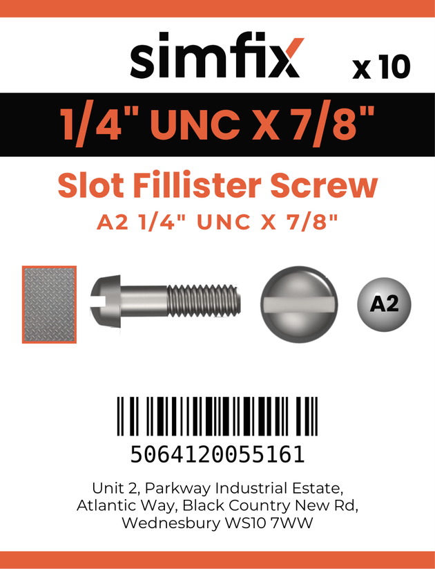 Simfix product label - 85UA214022F-D