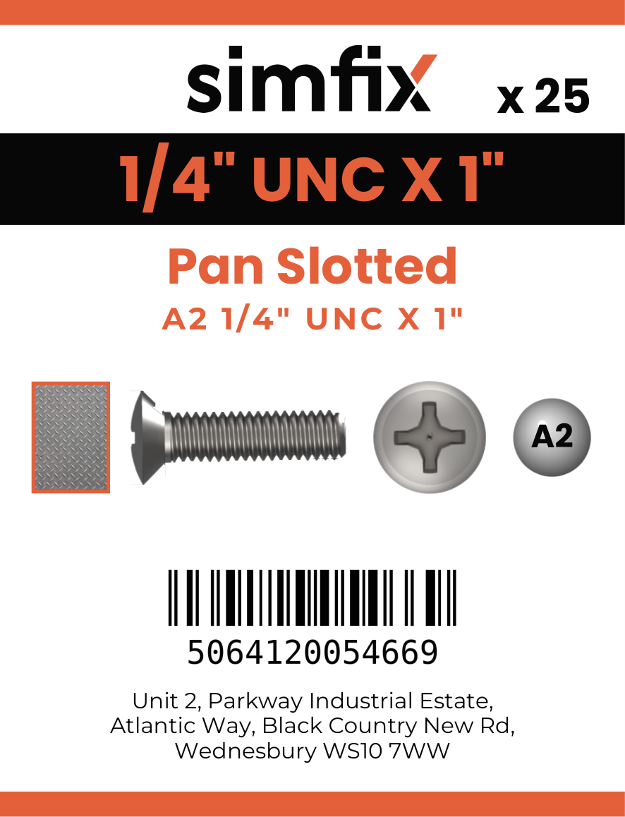 Simfix product label - 85UA214025-D