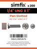 Simfix product label - 85UA214025-T