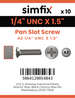 Simfix product label - 85UA214038-D