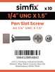 Simfix product label - 85UA214038-D