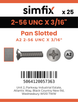Simfix product label - 85UA2256005-D