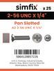 Simfix product label - 85UA2256006-D