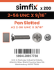 Simfix product label - 85UA2256014-T